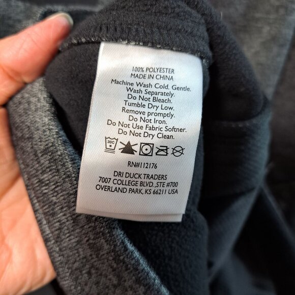 Dri-Duck Traders Atlas Jacket Mens XL Gray Style #5316 Zippered Poly Smart Shell - Picture 4 of 12